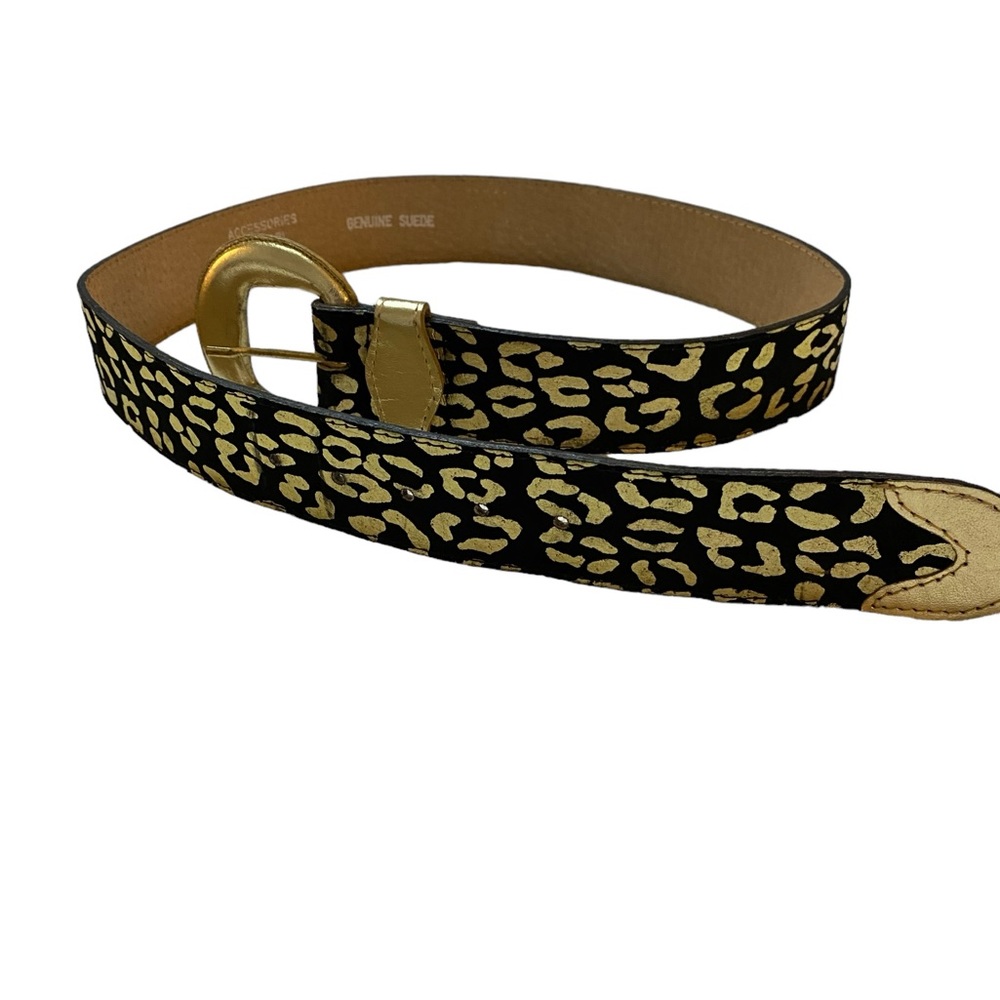 Accessories By Pearl Suede Animal Print Belt